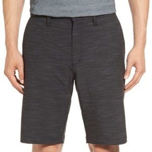 Travis Mathew Porterhouse Space Dyed Golf Shorts in Black Size 34
